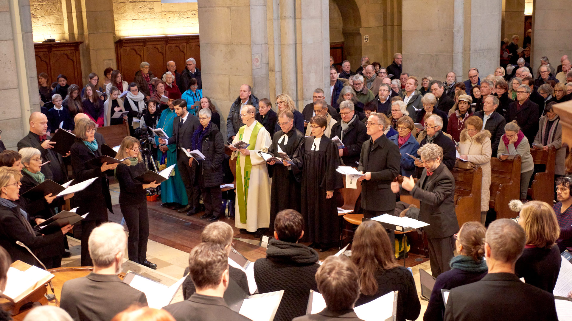 Chormusik im Gottesdienst "500 Jahre Reformation in Zürich" | © Gion Pfander/zVg